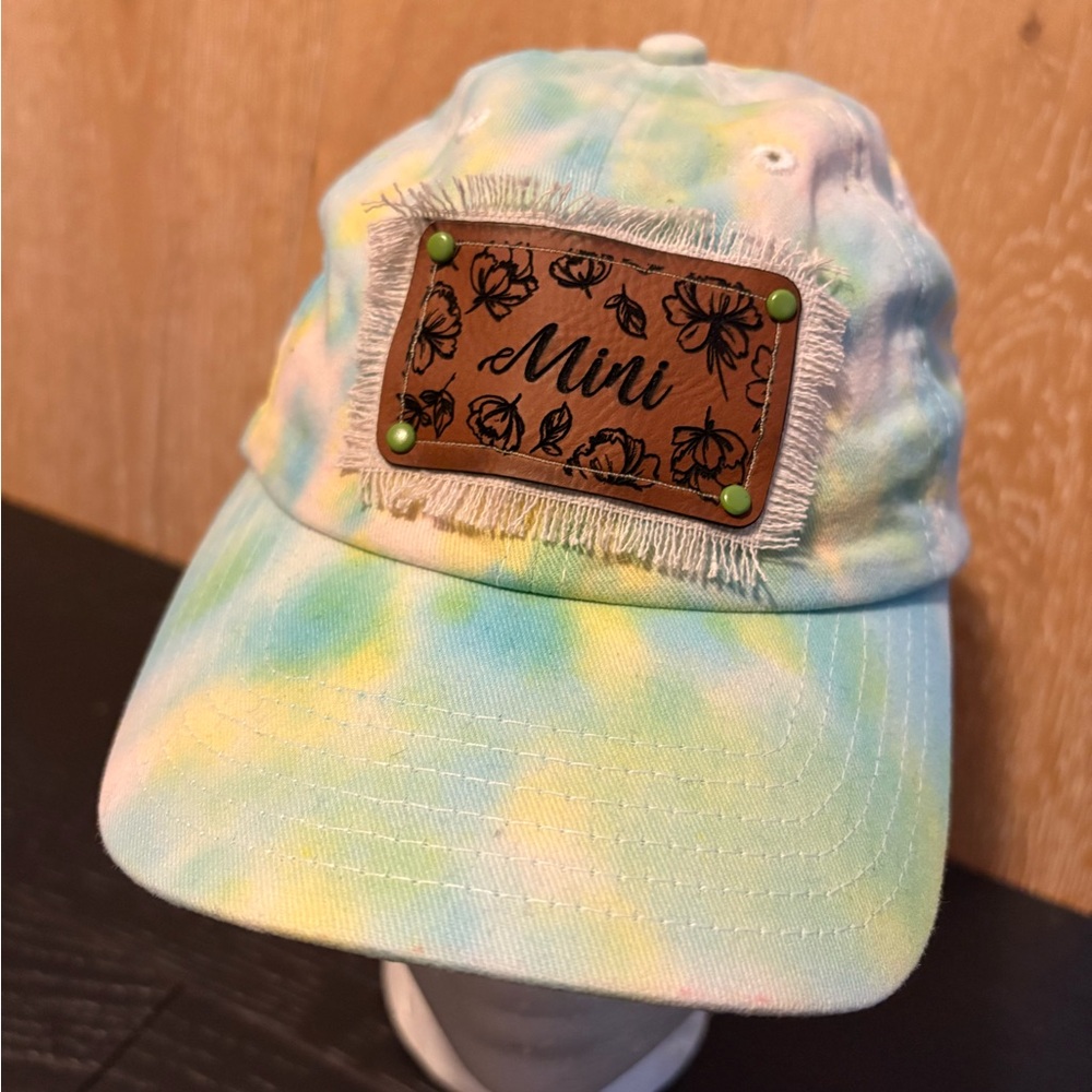 Tie-Dye Kids Cap with “mini” patch